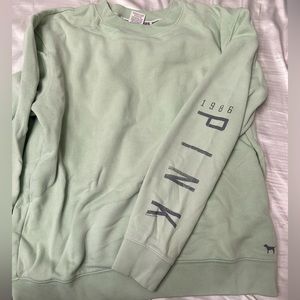 Green Pink Sweatshirt